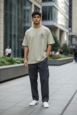 Men’s Urban Sage Oversized Graphic T-Shirt – Streetwear Edition